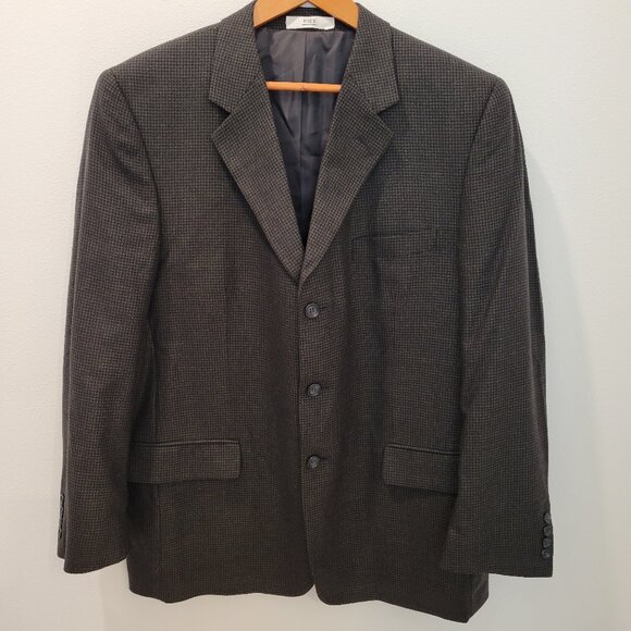 VERSINI Men's Sport Coat Jacket Blazer ~ Silk & Wool ~ 44R ~ Excellent Condition - Picture 1 of 11